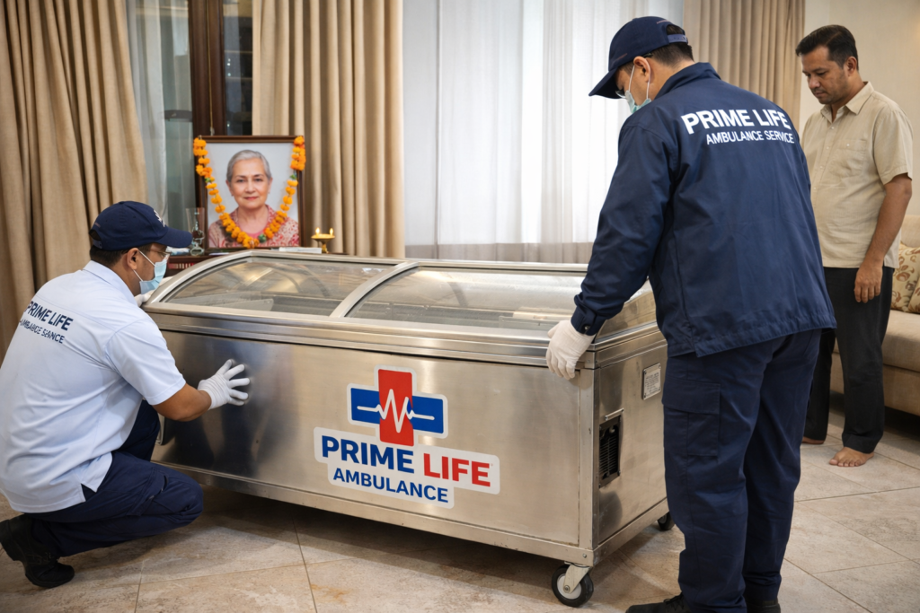 dead body freezer box